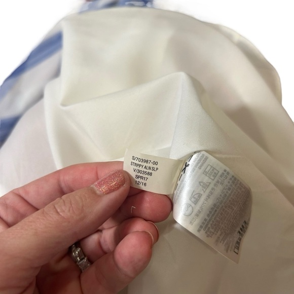 Banana Republic Plaid A-Line Slip Pleated midi Dress size 4p sleeveless wedding - Picture 10 of 12